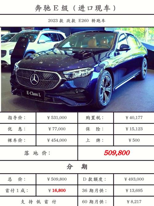 奔驰e260跑车价格及图片/奔驰e260跑车的价格