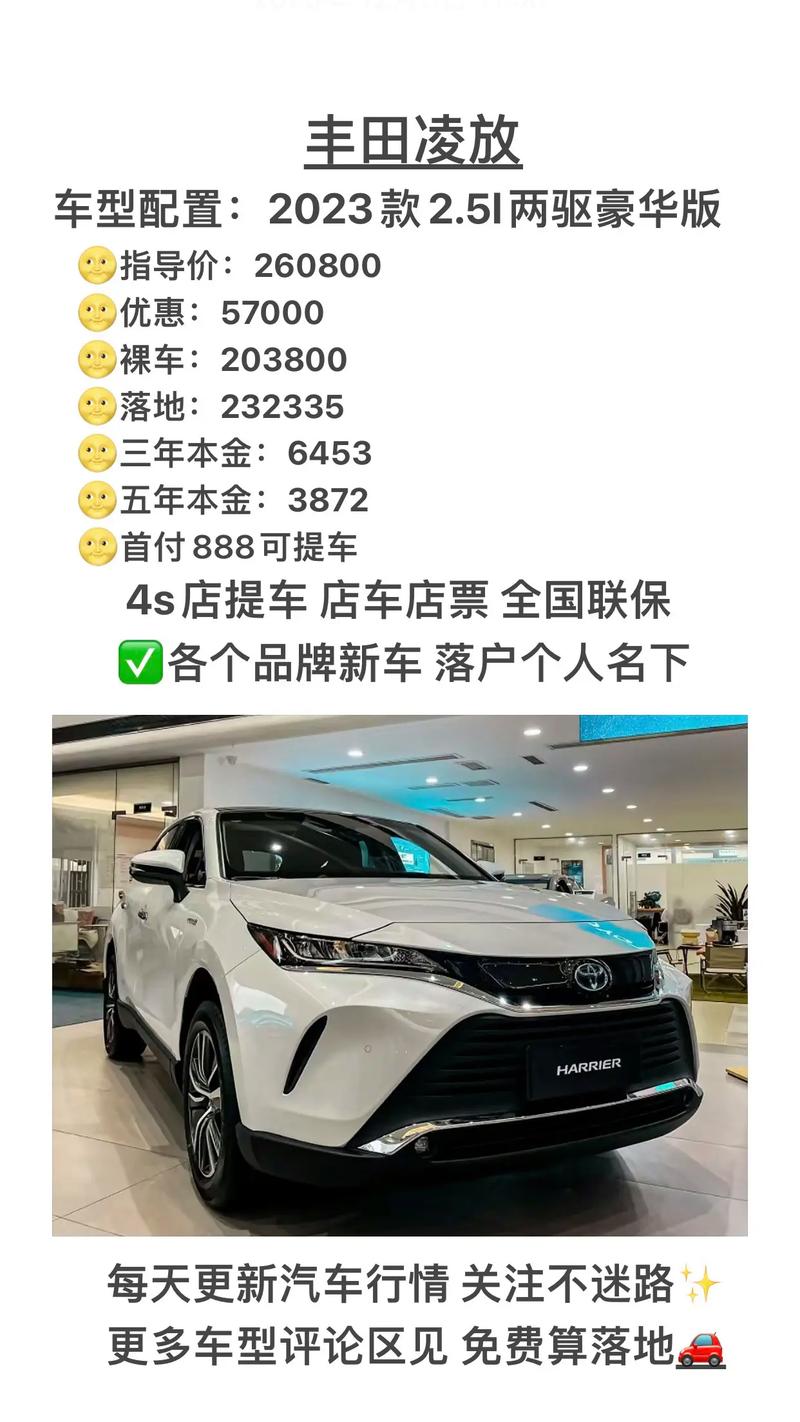 一汽丰田凌放价格,丰田 凌放 价格