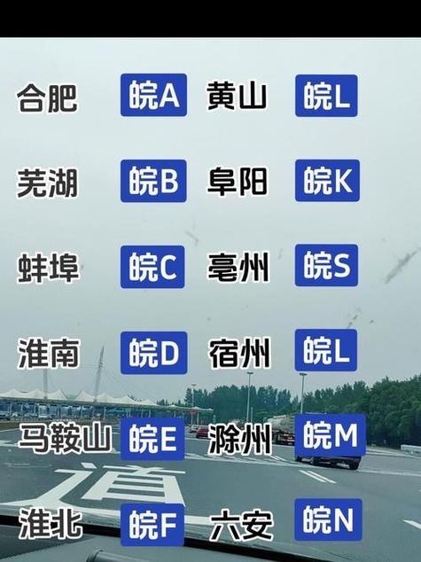 安徽车牌简称怎么读,安徽车牌简称念什么拼音